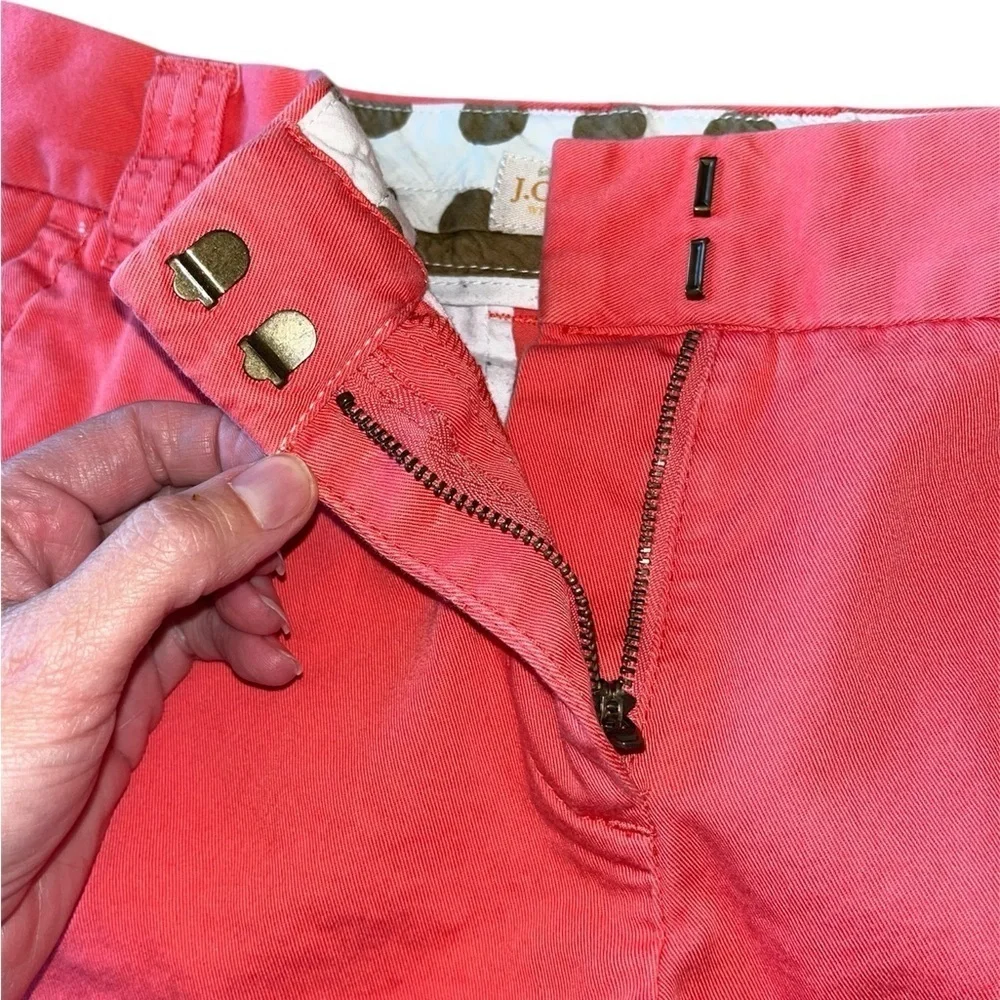 J. Crew Classic Twill Chino City Fit Pink Coral Size 6
